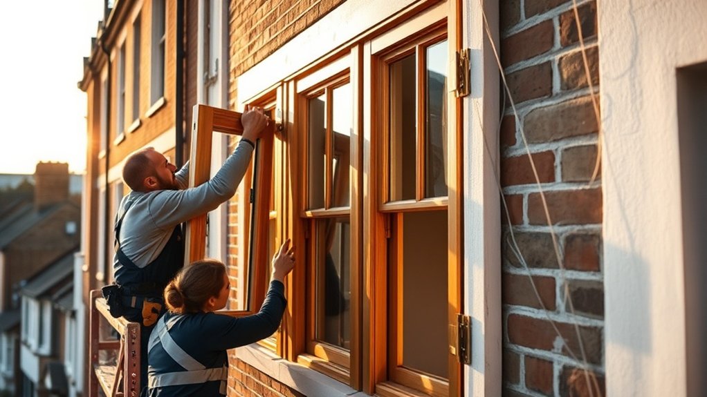 Wooden Window Installation Bayswater