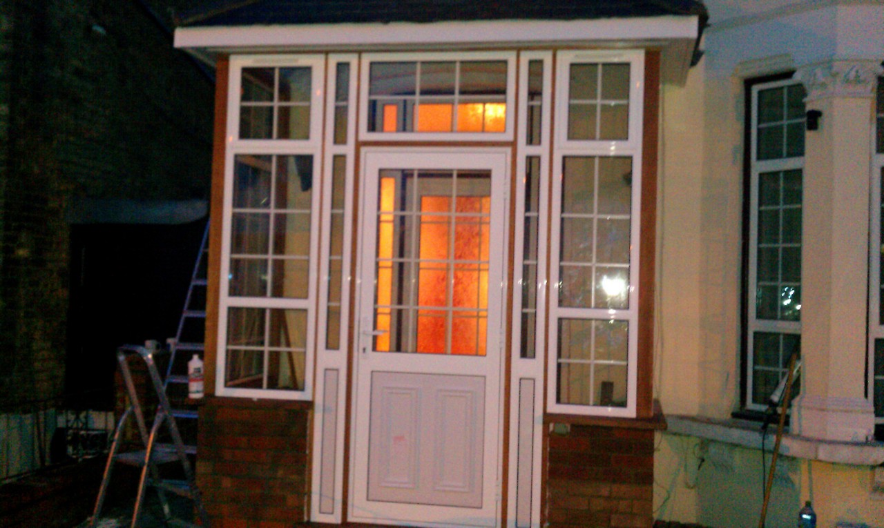uPVC porch with Georgian bar glazing installed in Bayswater
